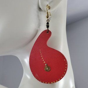 African (Kenyan) Handmade Balsa Wood Earrings